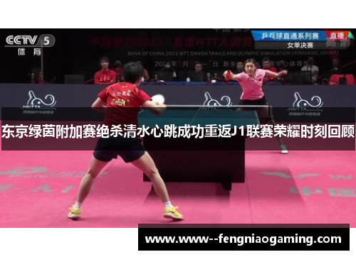东京绿茵附加赛绝杀清水心跳成功重返J1联赛荣耀时刻回顾